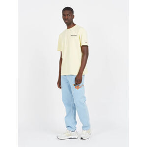 Tommy Jeans pánské žluté tričko - S (ZHO)